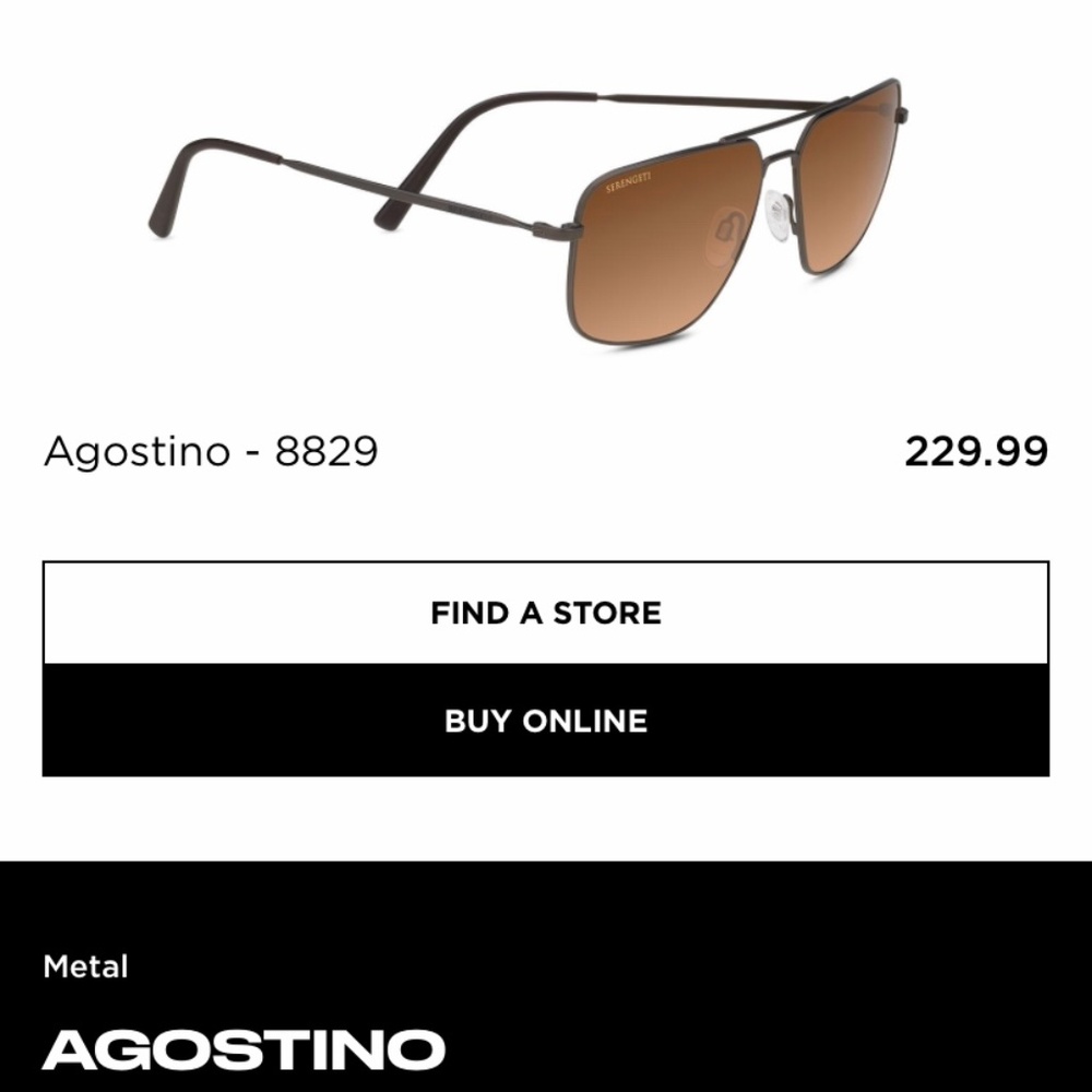 Brand New Serengeti Sunglasses